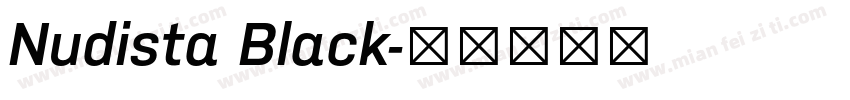 Nudista Black字体转换
